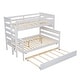 preview thumbnail 24 of 33, Wood Twin over Full Bunk Bed with Twin Size Trundle