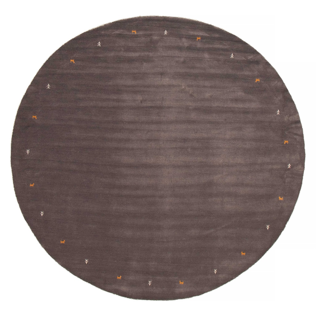Kashkuli Gabbeh Grey Rug 9'9" x 9'6" - 9'9 x 9'6