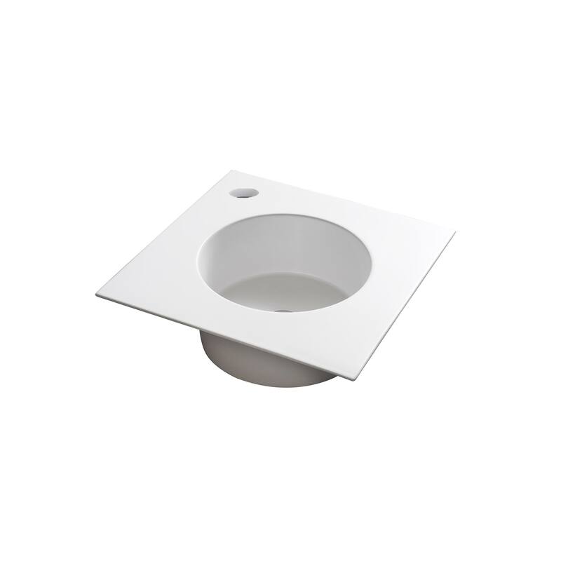 WS Bath Collections Skyland 19" Ceramic Vanity Top Sink with Single