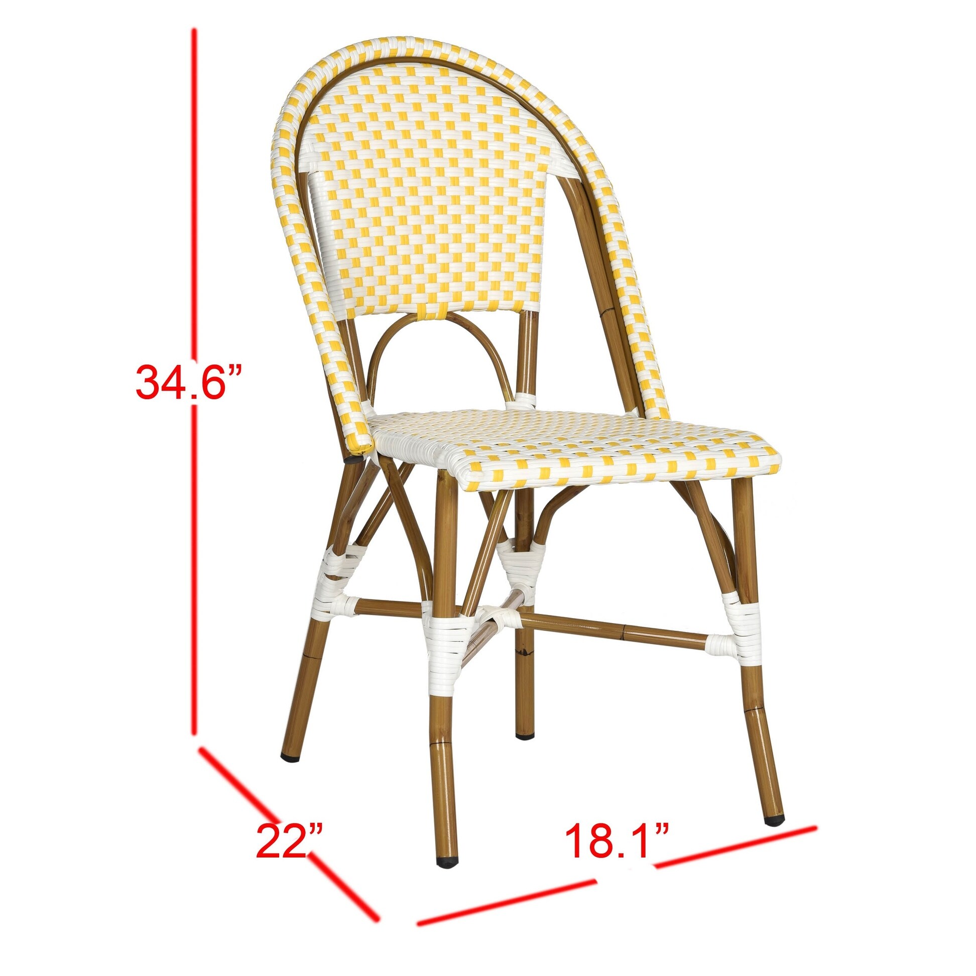 Safavieh salcha outdoor shop french bistro side chair