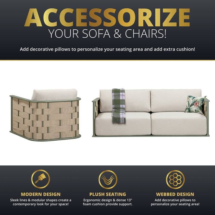 Kinger Home Komodo 4-Piece Deep Seating Patio Set