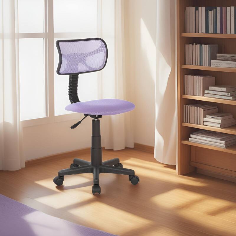 JJS Kids' Height-adjustable Mesh-back Rolling Swivel Task Chair