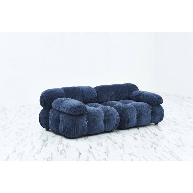 Leeven 76'' Upholstered Loveseat