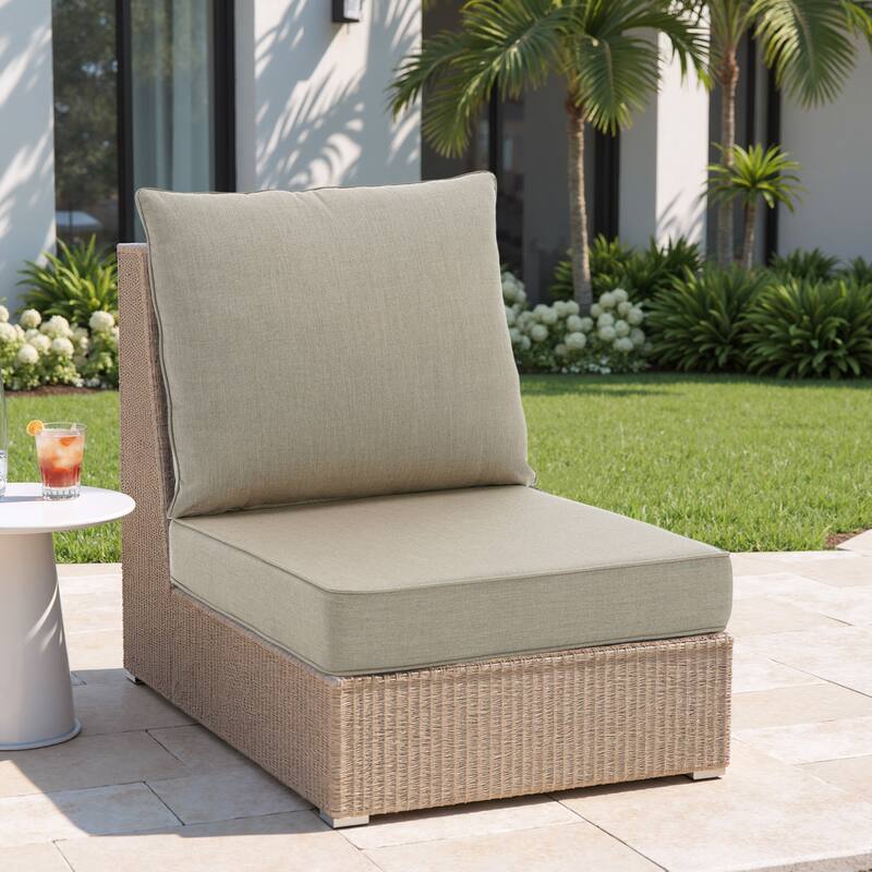 24"x23" Deep Seat Sunbrella Thick Cushion For Outdoor Club Chair,Rocking Chair