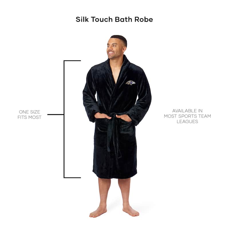 NFL Baltimore Ravens Men's L/XL Silk Touch Robe