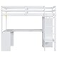 preview thumbnail 12 of 13, Twin Size Loft Bed with L-shaped Desk,Wardrobe and Storage Shelves