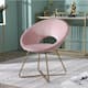 Silver Orchid Murray Velvet Accent Chair - Pink