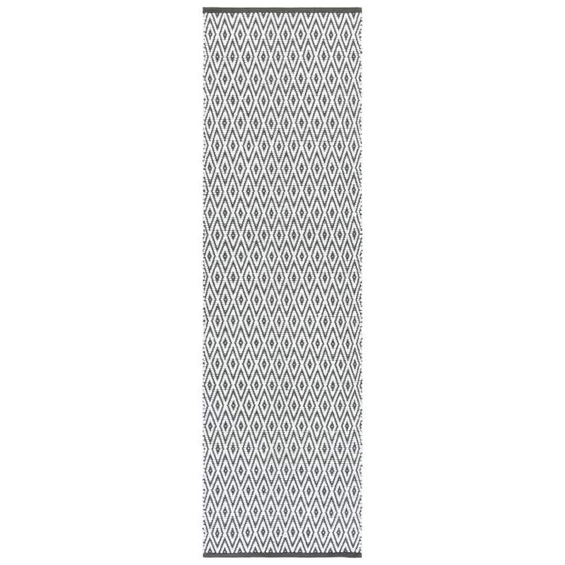 SAFAVIEH Handmade Montauk Amanta Contemporary Cotton Rug - 8' x 10' - Ivory/Green