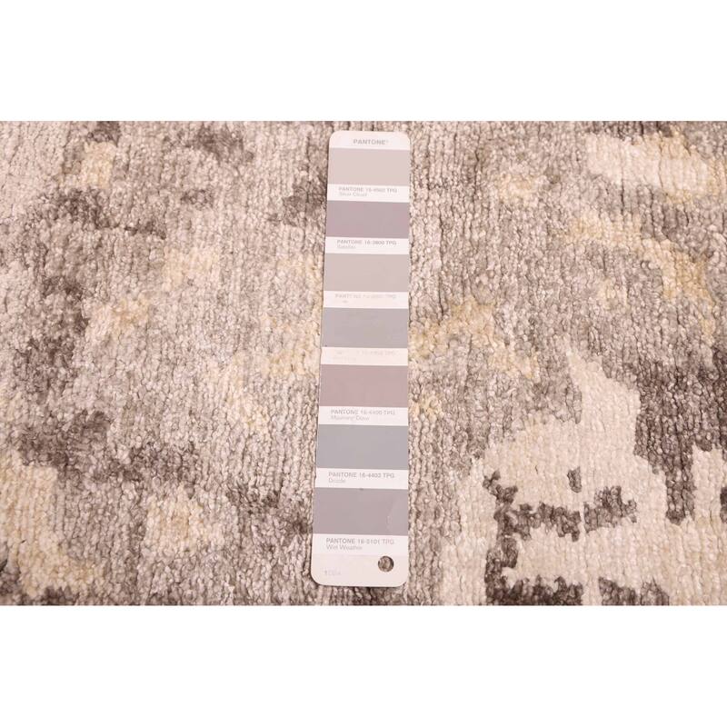 ECARPETGALLERY Hand-knotted Legacy Grey Silk Rug - 5'7 x 7'11