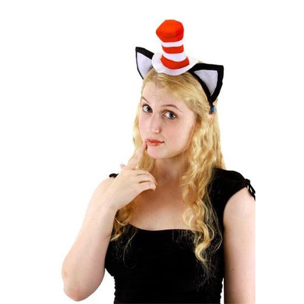 Shop Dr Seuss Cat In The Hat Adult Costume Headband Overstock