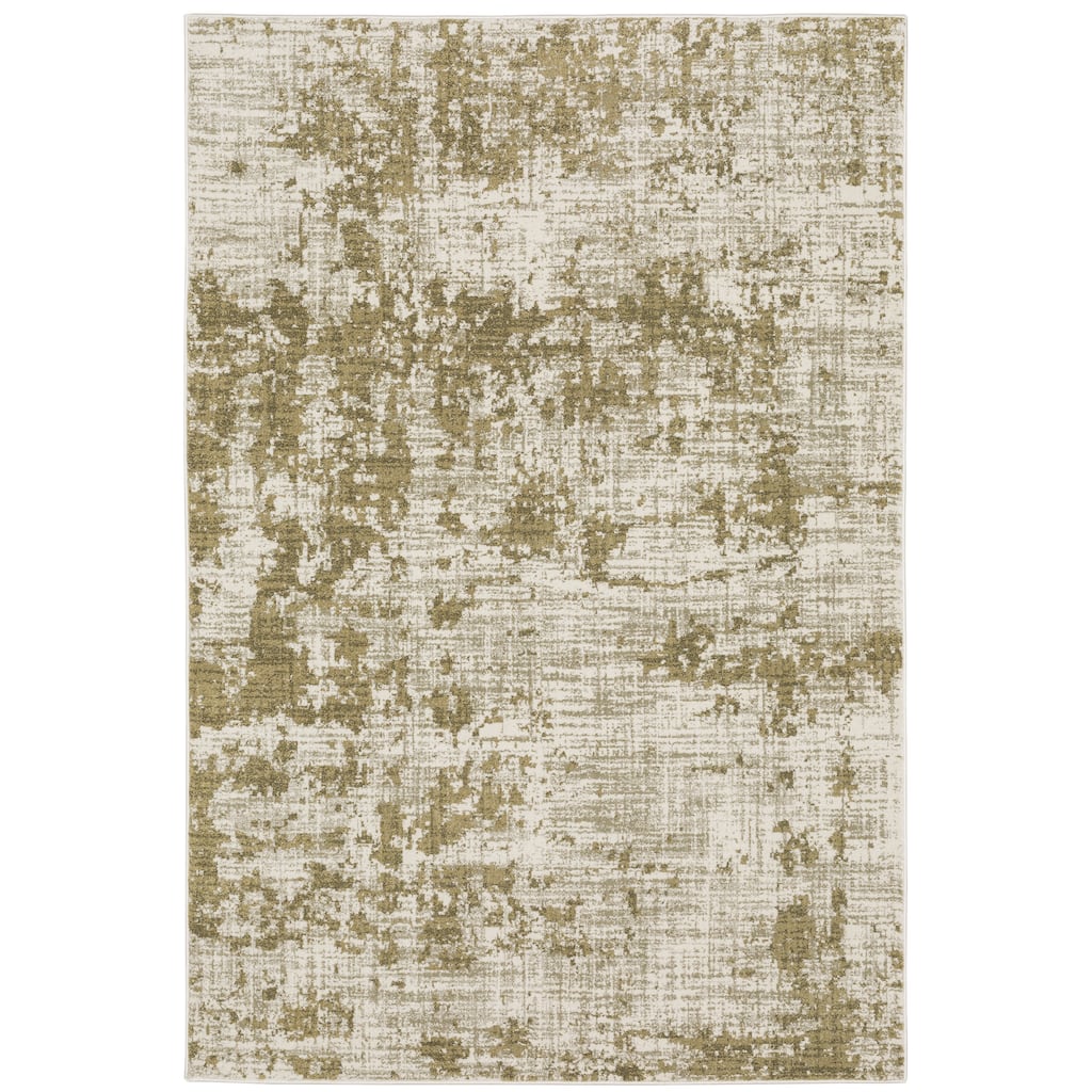 Vista Home Vance Distressed Abstract Beige/Cream Area Rug