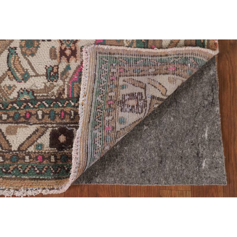 Geometric Hamedan Persian Vintage Area Rug Handmade Wool Carpet - 6'7"x 10'4"