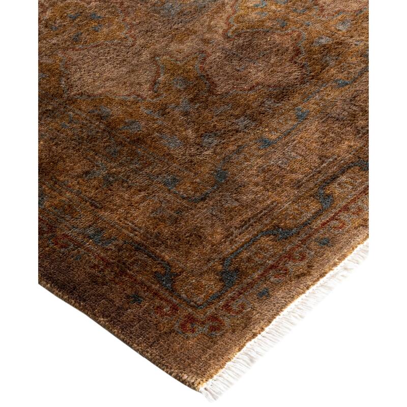 Overdyed One-of-a-Kind Hand-Knotted Area Rug - Gold - 8' 3" x 10' 2"