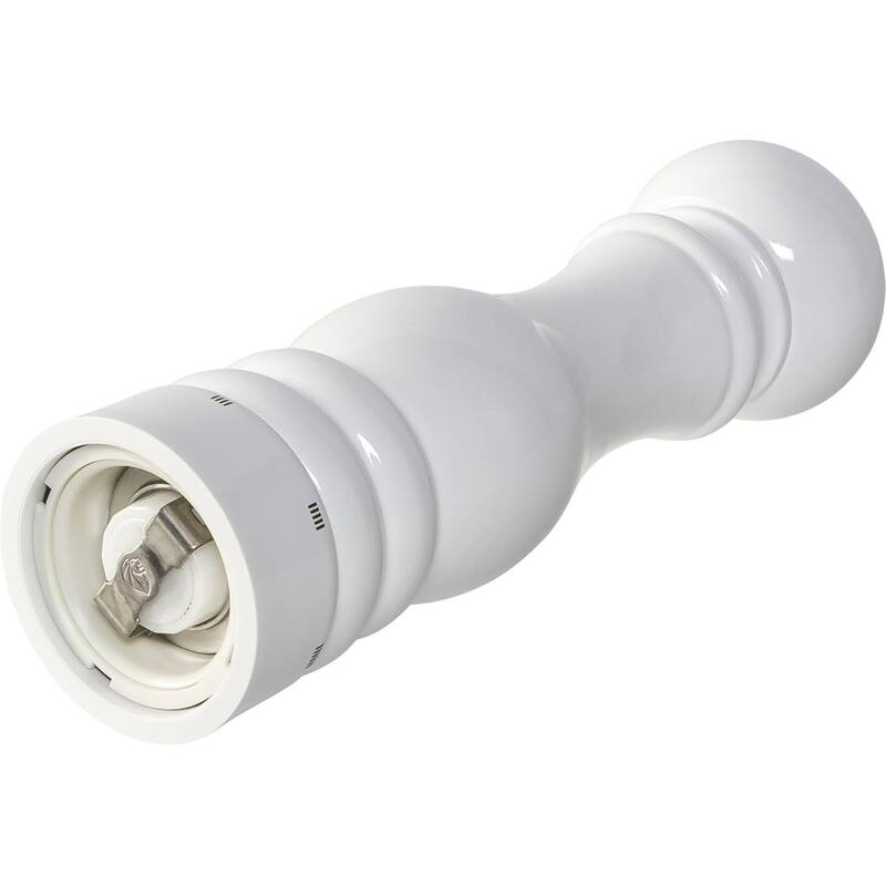 Peugeot Paris u'Select Zirlion Salt Mill, White Lacquer, 9 inch, Adjustable Grind