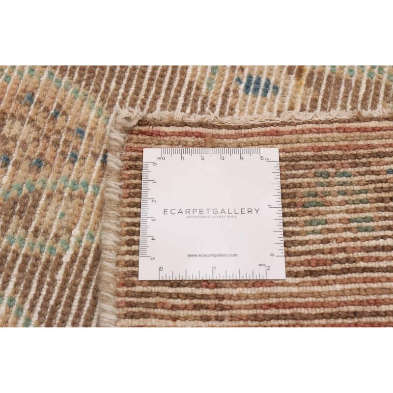 ECARPETGALLERY Hand-knotted Antalya Vintage Brown Wool Rug - 3'6 x 6'1