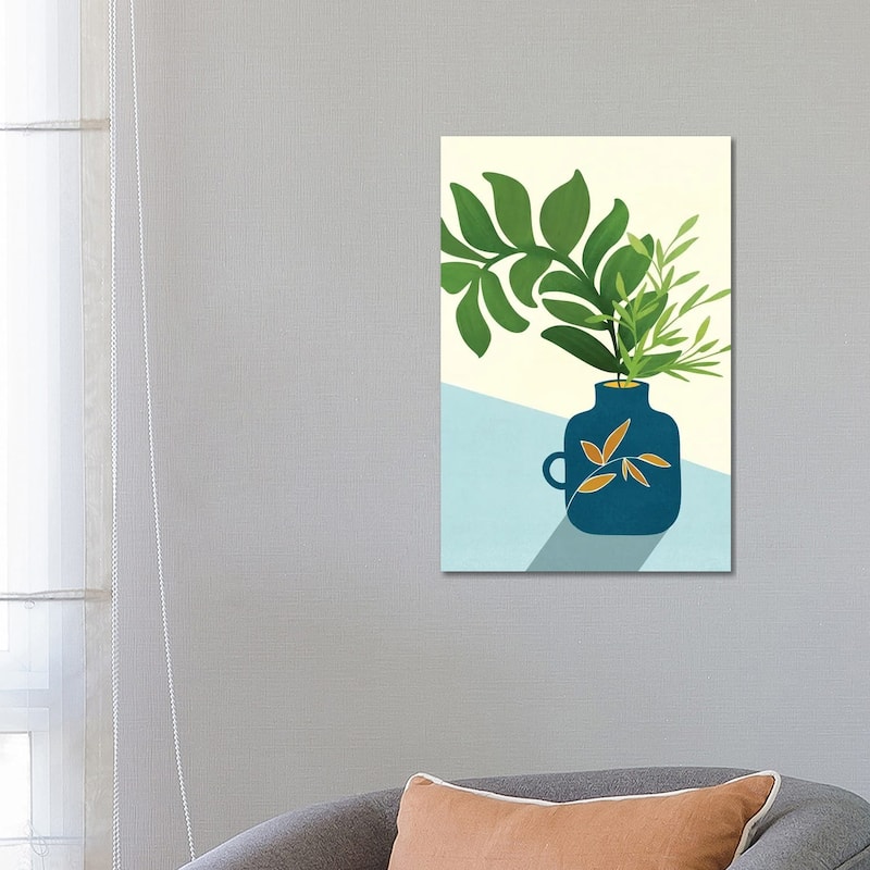 iCanvas "Vintage Window Garden" by Modern Tropical Canvas Print - 26x18x1.5