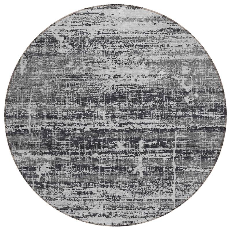 HomeRoots Abstract Transitional Rectangle Outdoor Rug