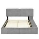 preview thumbnail 32 of 34, Upholstered Platform Bed with Lateral Storage Compartments and Thick Fabric,Velvet