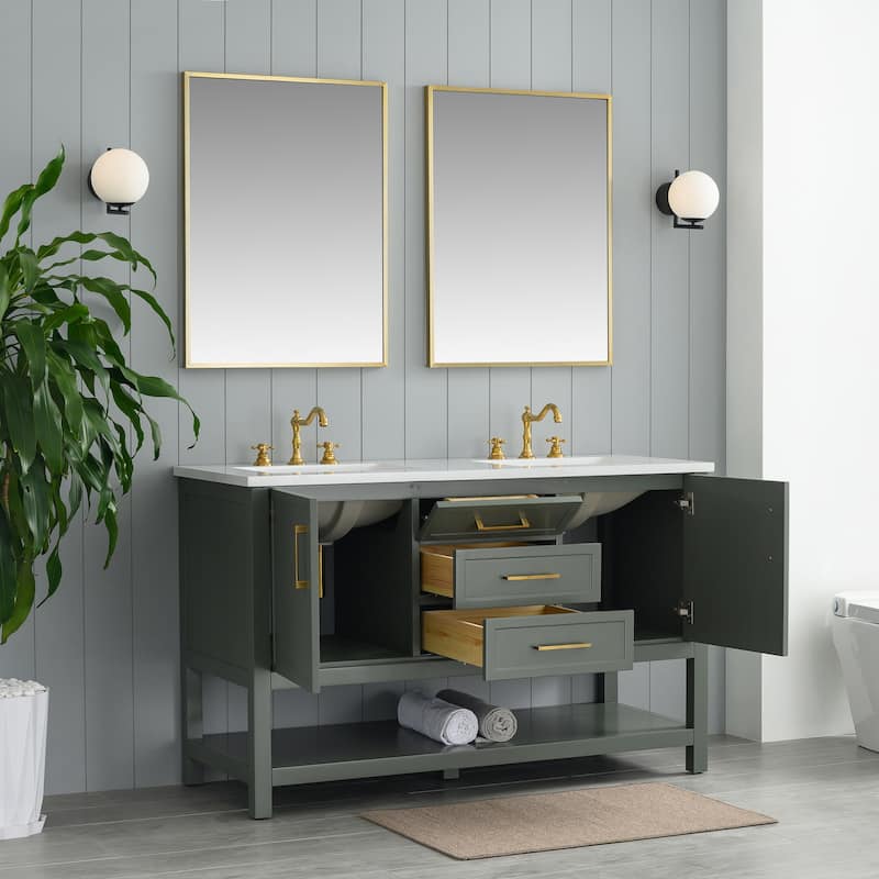 Sudio Design Arlo 54" Double Bathroom Vanity - 54" Double Sink