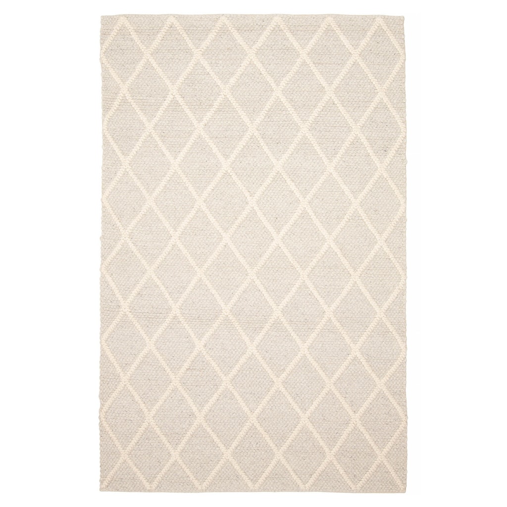 ECARPETGALLERY Braid weave Sienna Grey Wool Rug - 4'11 x 7'10