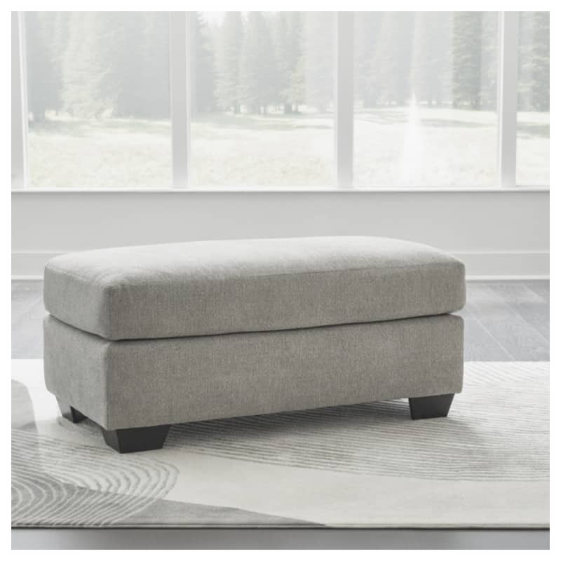 Signature Design by Ashley Avenal Park Gray Ottoman - 44"W x 24"D x 20"H - Gray