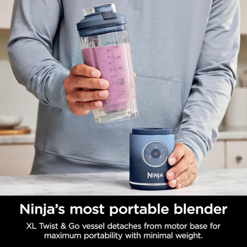 Ninja BC251QRD Blast Max Cordless Blender, 22oz, Cherry - Certified Refurbished