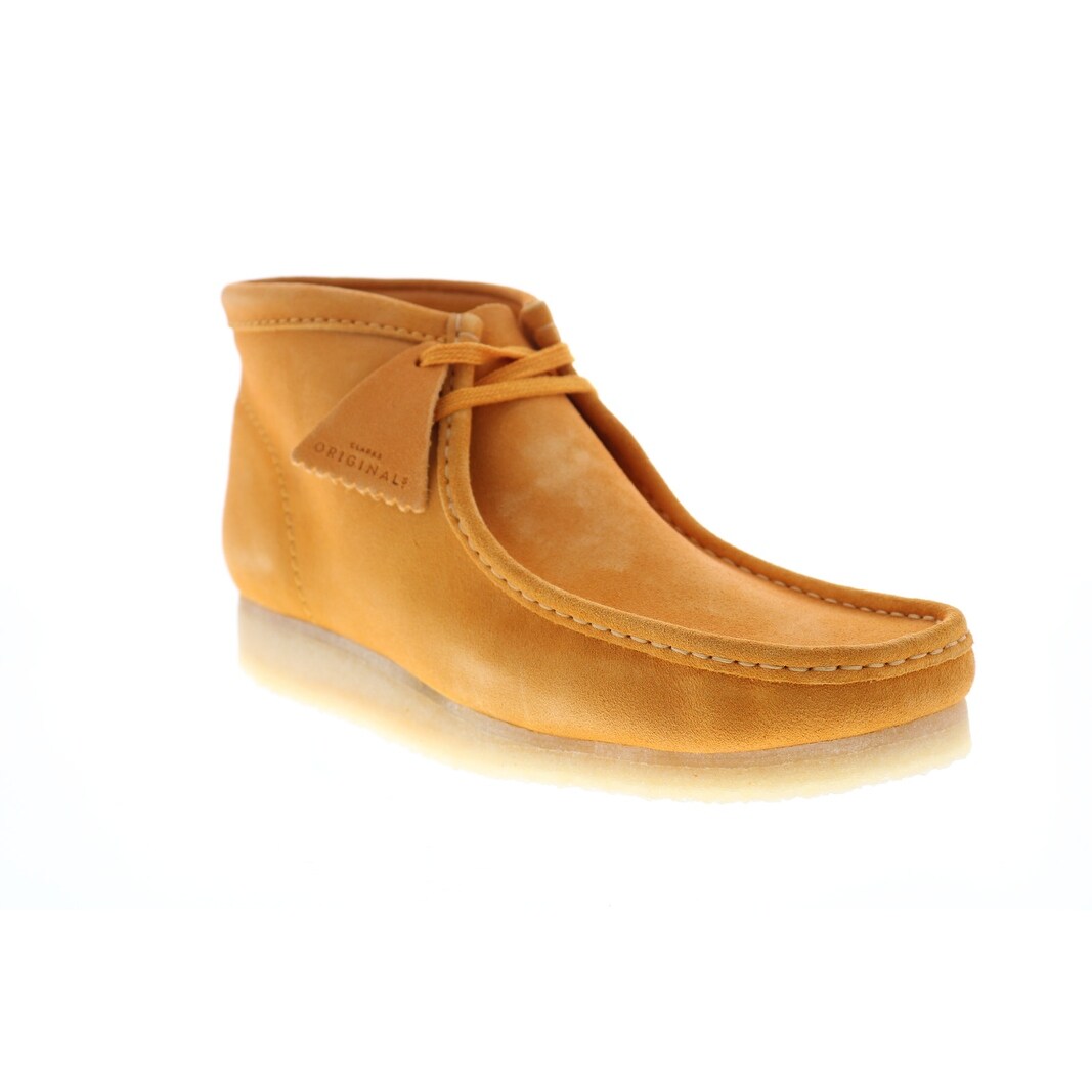 clarks wallabee burnt yellow