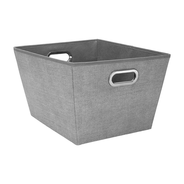 Simplify Large Grommet Storage Bin in Heather Grey 17