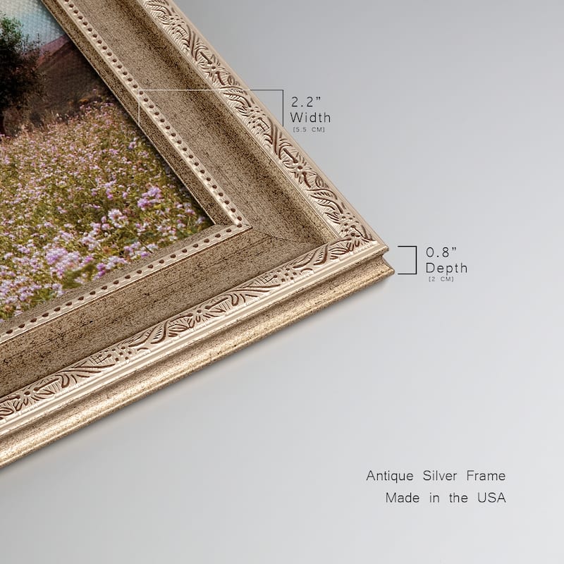 Tuscan Wildflowers Premium Framed Canvas- Ready to Hang