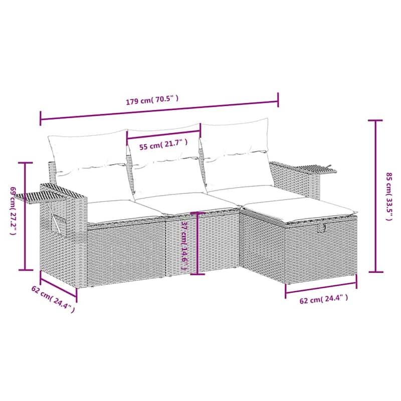 vidaXL Garden Sofa Set