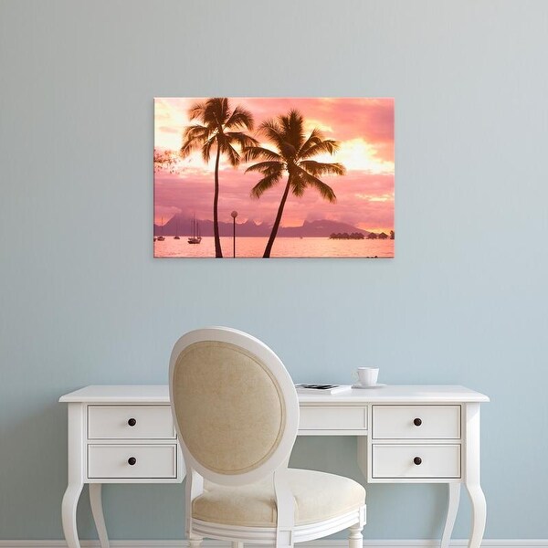 Easy Art Prints Stuart Westmorland's 'Sunset Over Moorea' Premium Canvas Art