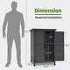 preview thumbnail 26 of 43, MCombo Small Outdoor Storage Cabinet Shed with Double Doors (24.6" x 18.3" x 38.2"), Wooden 0985