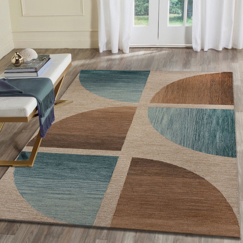Liora Manne Chalet Geo Indoor Area Rug - 7'6" x 9'6" - Teal