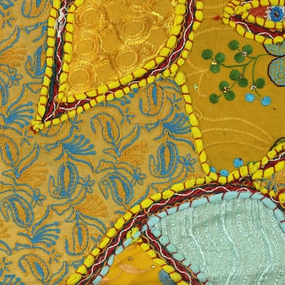 Handmade Fabulous Elephant Patchwork wall hanging (India)