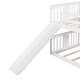 preview thumbnail 23 of 25, Built-in Design Twin over Twin Bunk Bed with Slide and Ladder,House Shape Design