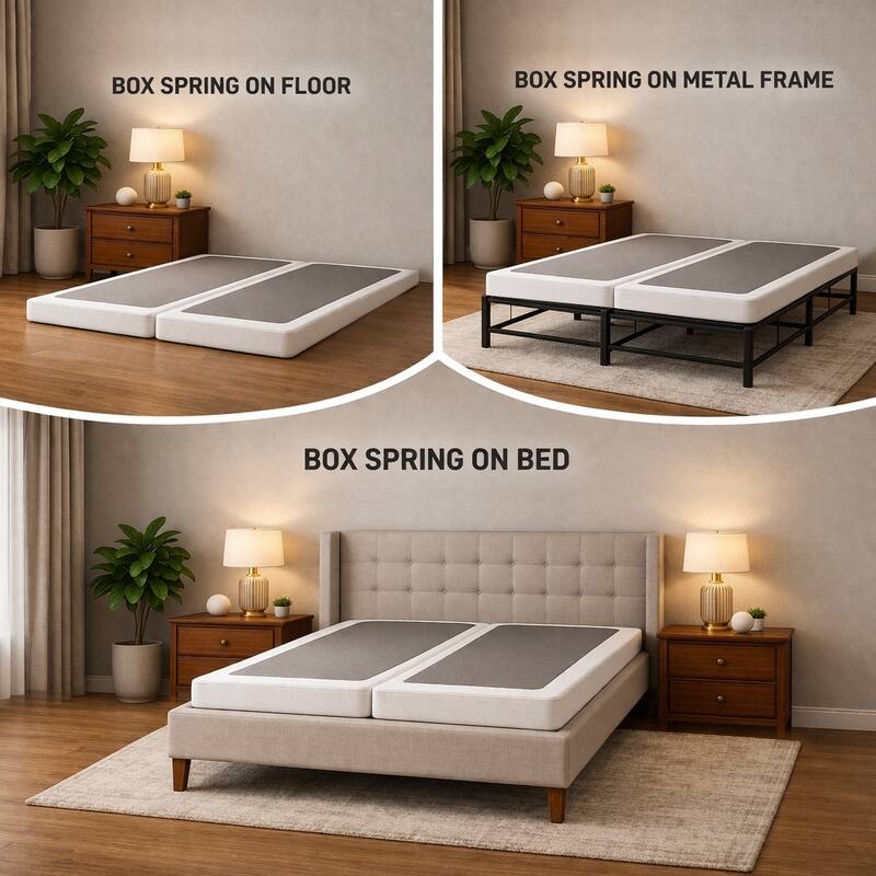 Box Spring Bed Base, 2