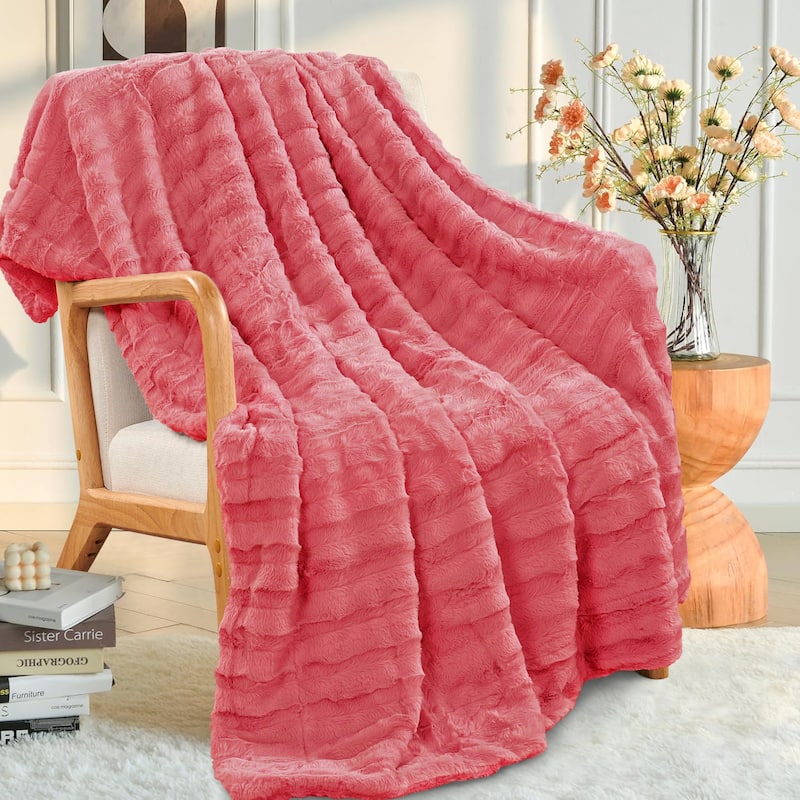 Derby Double Sided Fauxfur Throw