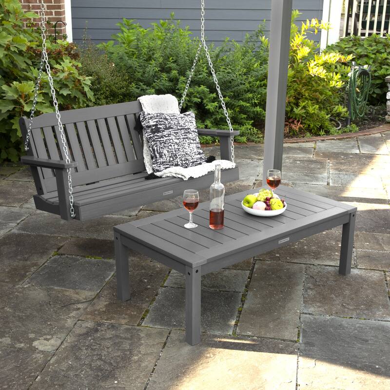 HIGHWOOD Lehigh 4-Foot Porch Swing and Coffee Table