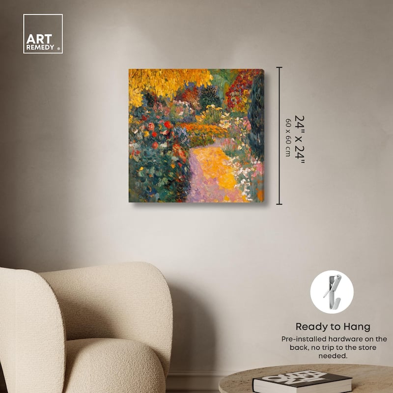 Sunlit Sanctuary Canvas by Art Remedy, Gallery Wrapped