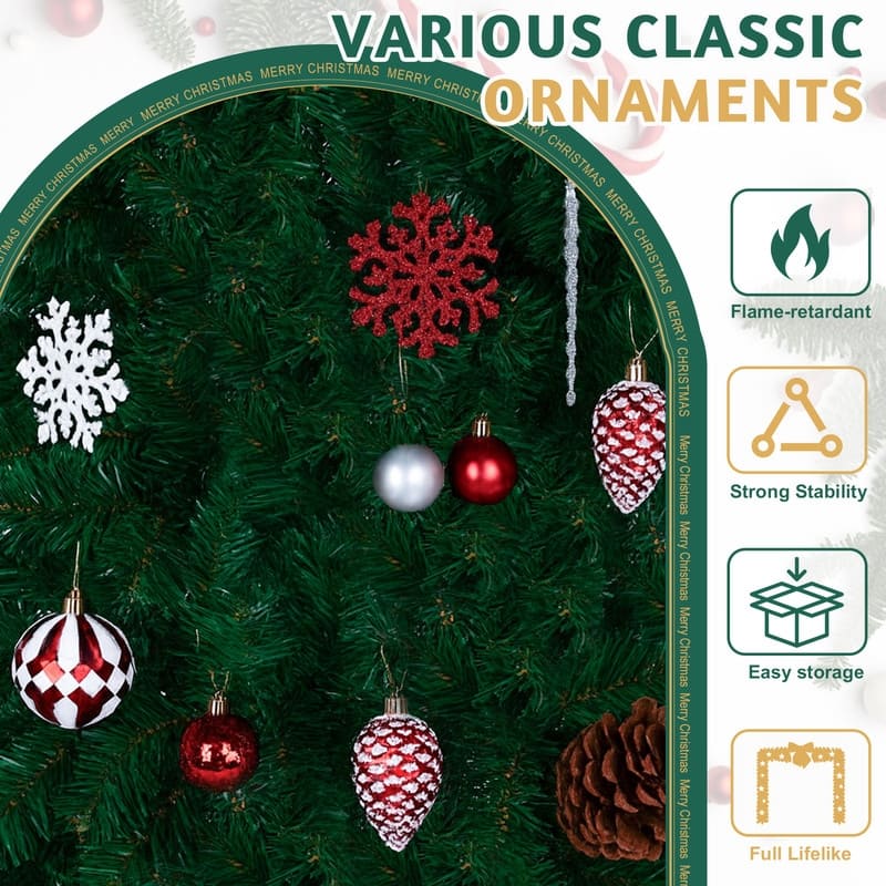 Christmas Artificial Tree Archway Decoration - Green