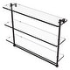 preview thumbnail 25 of 32, Allied Brass 16 Inch Triple Tiered Glass Shelf with Integrated Towel Bar 22 - Oil Rubbed Bronze