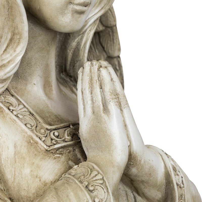 Standing Praying Angel Outdoor Garden Statue - 46"
