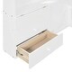 preview thumbnail 10 of 37, Wooden Floor Platform Bed with House Shape Storage Wingback Headboard, House Bed with USB, Window and Bedside Drawers