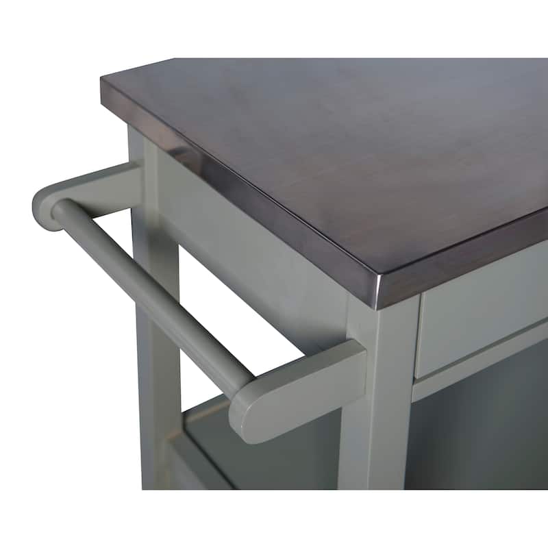 Julianna Stainless Steel Kitchen Cart