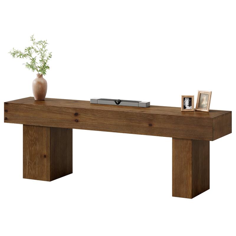 Solid Wood Television Stand for 55/60/65/75 Inch TVs, TV Entertainment Center Media Console Table for Living Room Bedroom