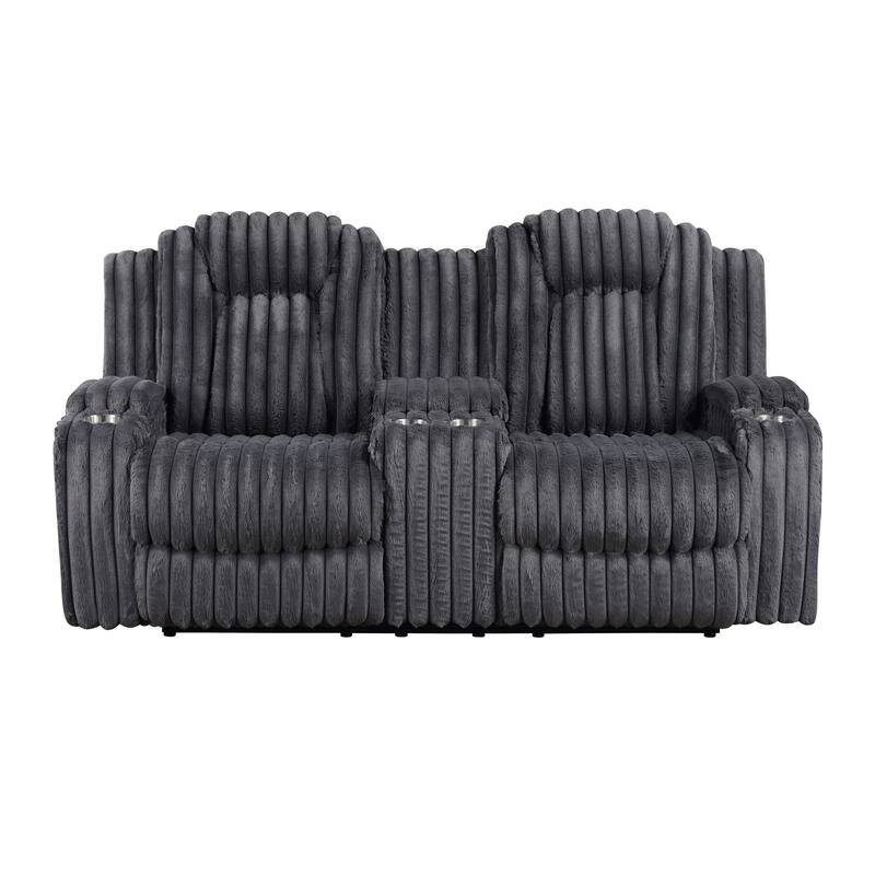 Brynda Corduroy 3-Piece Manual Double Reclining Sofa Sets