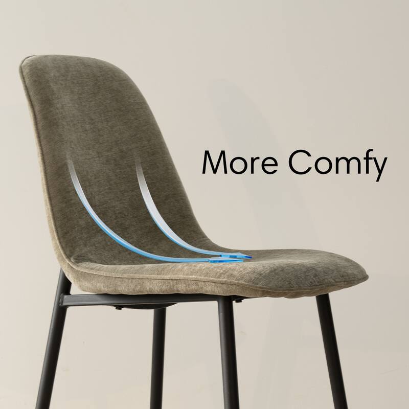 Rectangular Dining Table Set for 4 with Upholstered Chairs