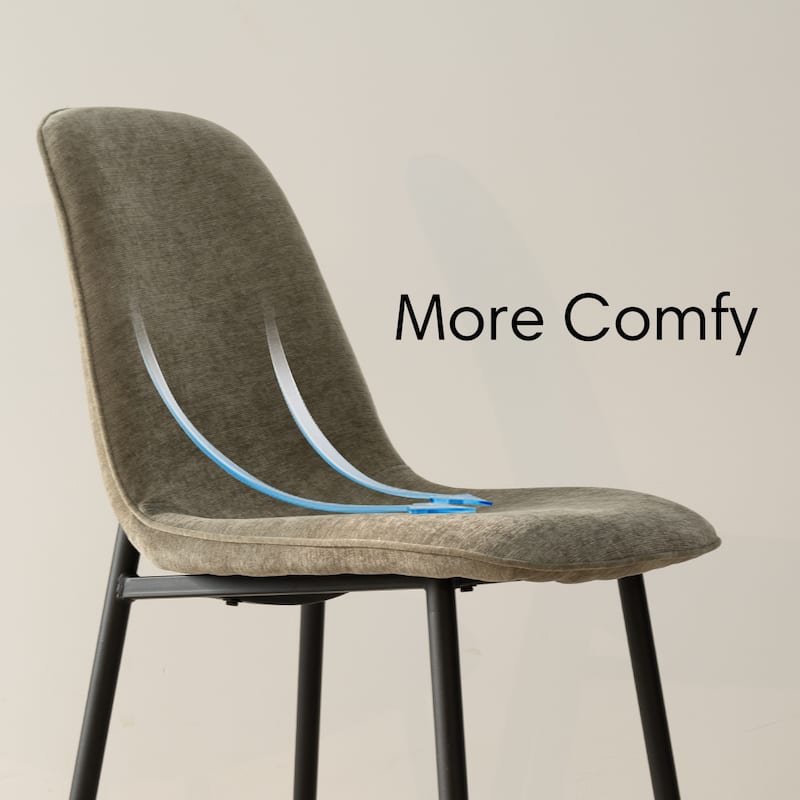 Round Dining Table Set for 4 with Upholstered Chairs and Pedestal Base