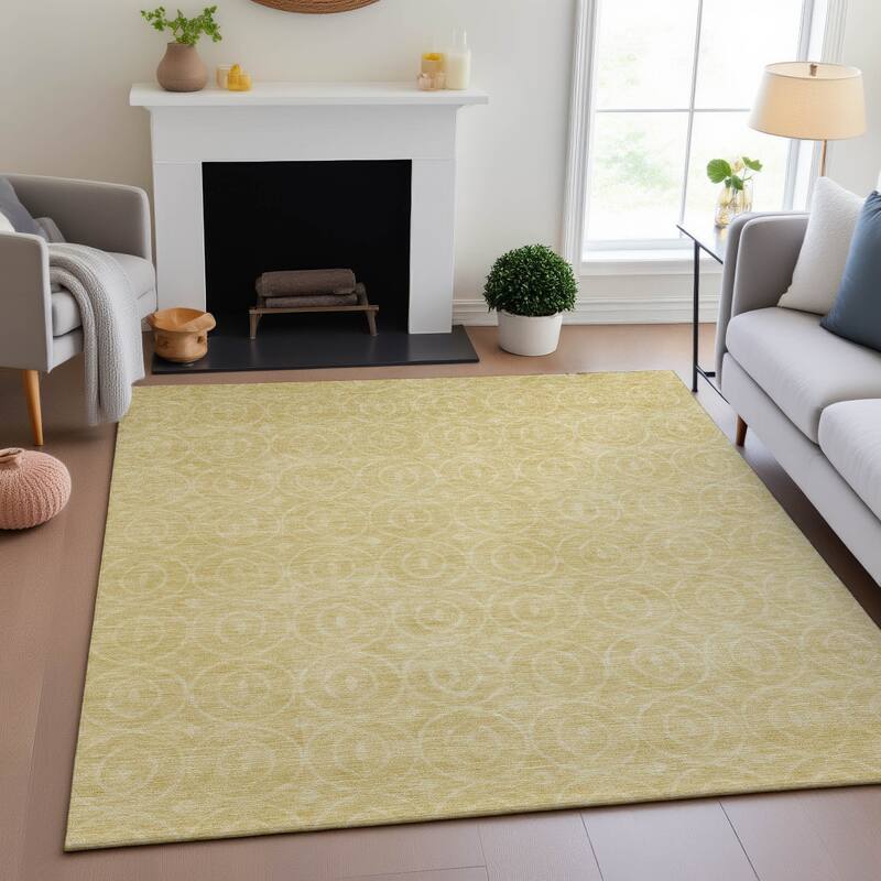 Premium Washable Super Soft Casual Contemporary Mayfield Rug - Wheat - 10' x 14'