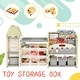 preview thumbnail 6 of 26, Kids Toy Storage Organizer with Bookcase, Multi-functional Nursery Organizer
